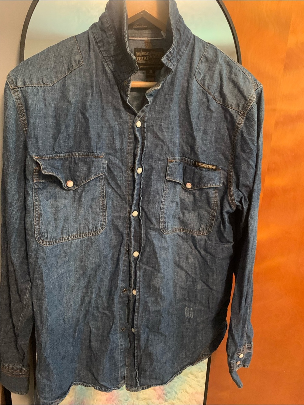 Denim Button-Up Shirt - Blue